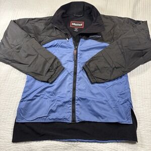 Marmot Jacket Women's Small Blue/Black Lightweight‎ Packable Vented Rain